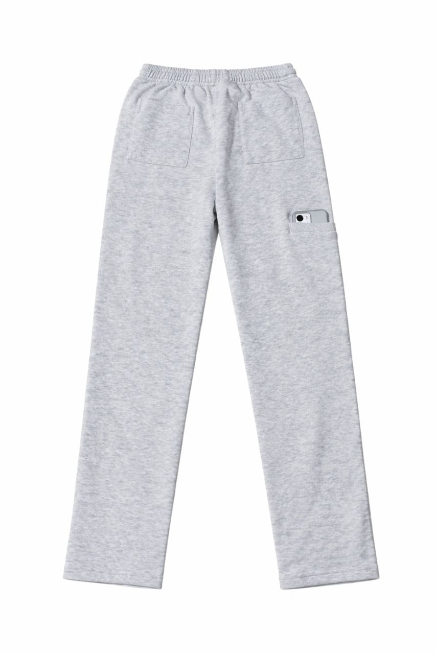 Plain Sweatpants With Hidden Pocket