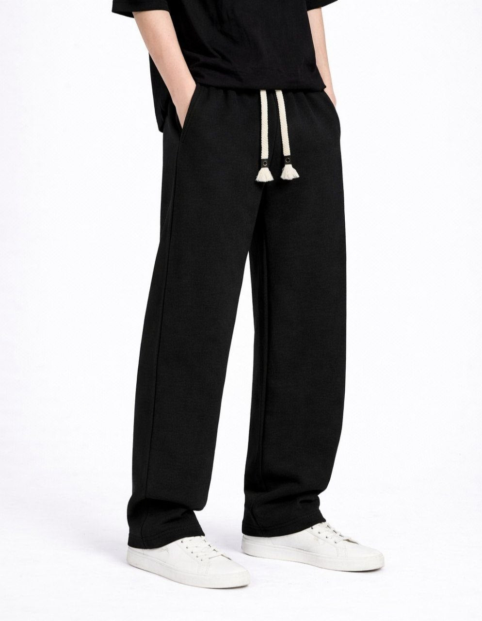 Plain Sweatpants with back pocket